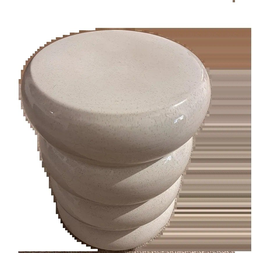 Pols Potten Chubby bijzettafel, wit keramiek, Ophalen, Minder dan 45 cm, Minder dan 55 cm, Gebruikt