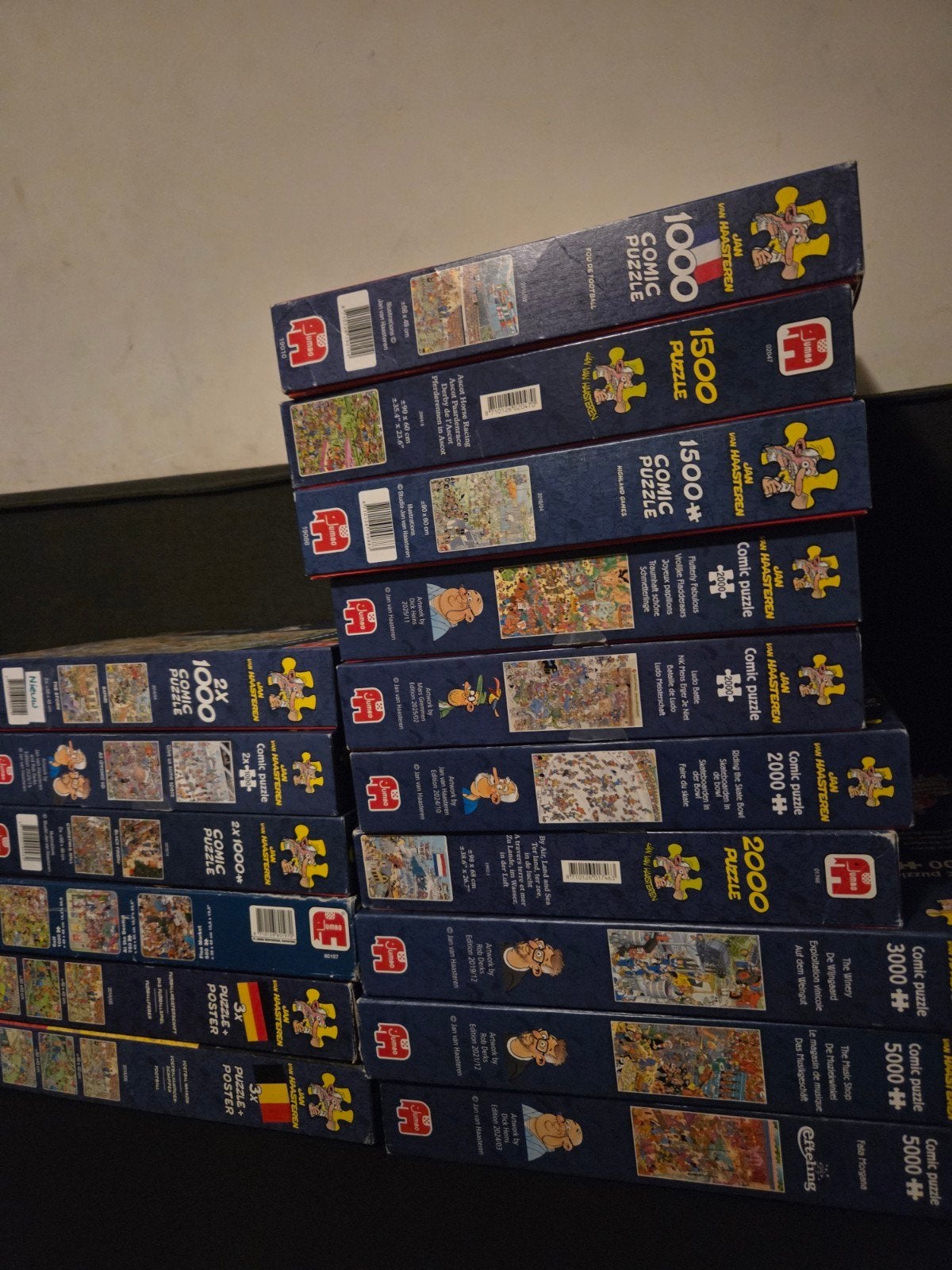 Jan van haasteren puzzels te koop oa 1000/1500/2000/3000/500, Ophalen of Verzenden, 500 t/m 1500 stukjes, Gebruikt, Legpuzzel