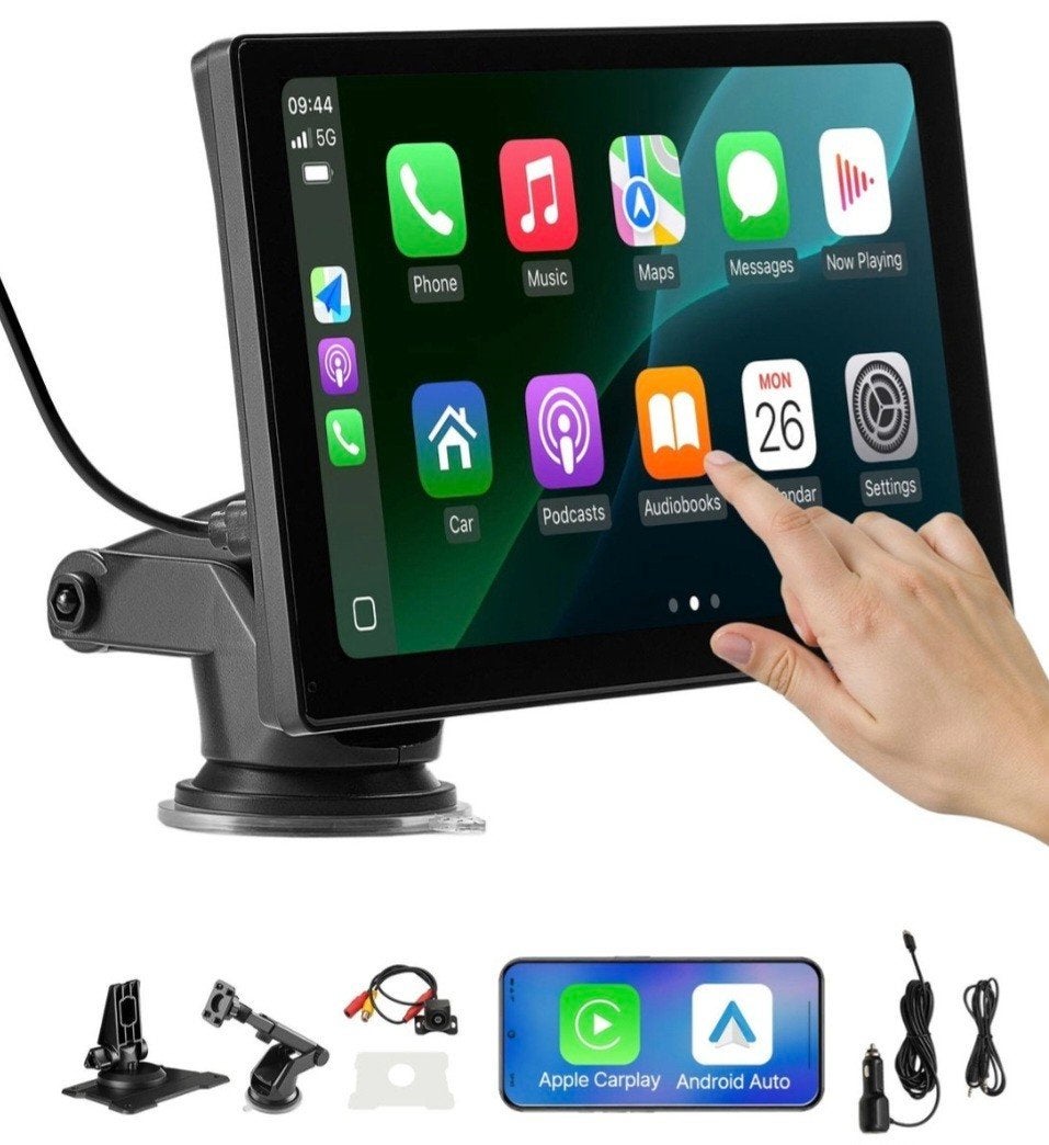 VEVOR 9" CarPlay Android Auto + Achteruitrijcamera, Ophalen of Verzenden, Zo goed als nieuw