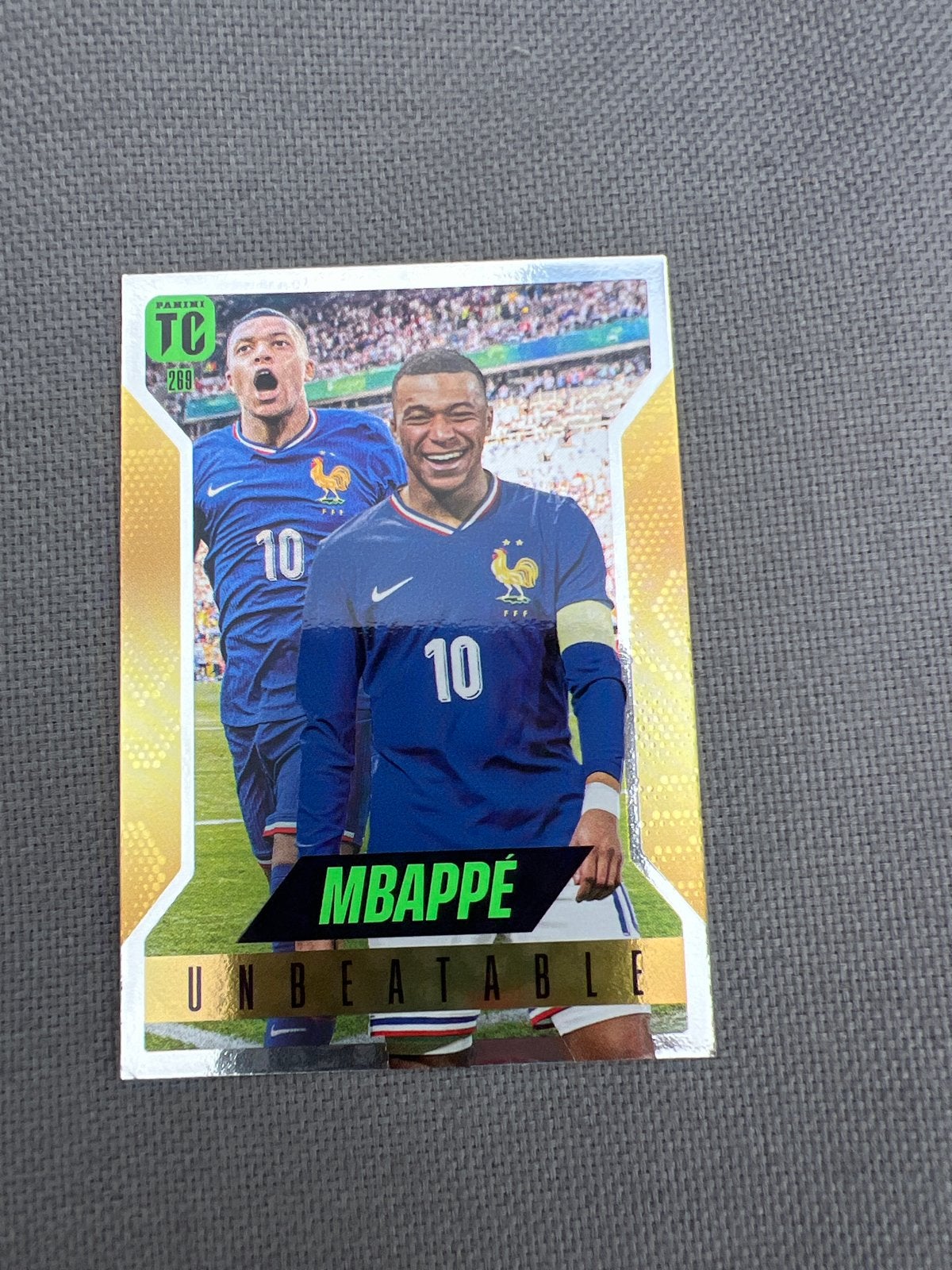 Panini Kylian Mbappé Unbeatable Voetbalkaart, Ophalen of Verzenden, Zo goed als nieuw, Losse kaart