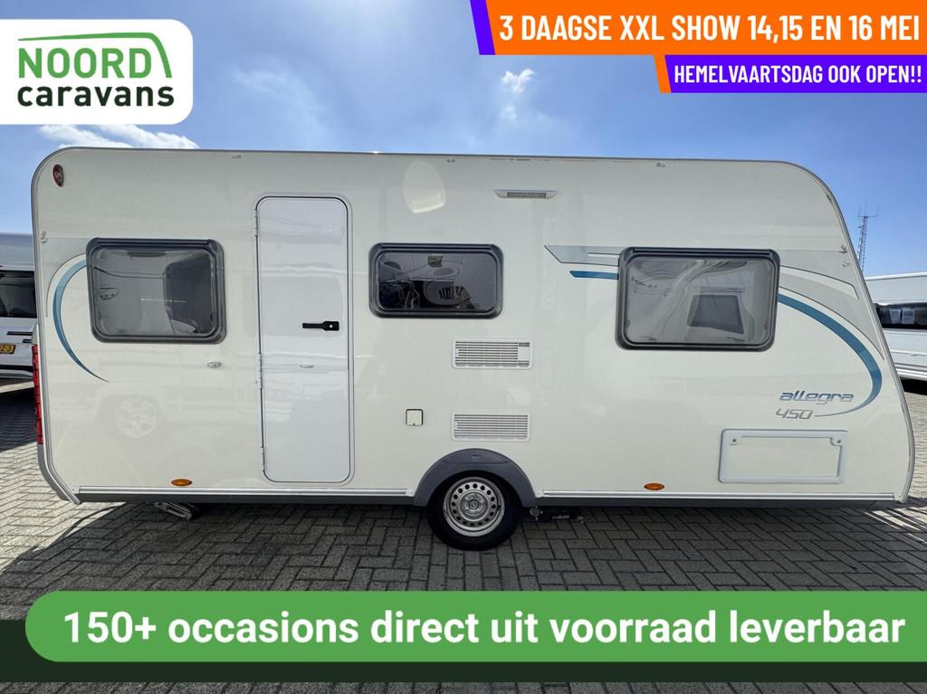 CARAVELAIR ALLEGRA 450  ENKELE BEDDEN,RONDZIT,VOORTENT,MOVE, Rondzit, Bedrijf, 6 tot 7 meter, Caravelair