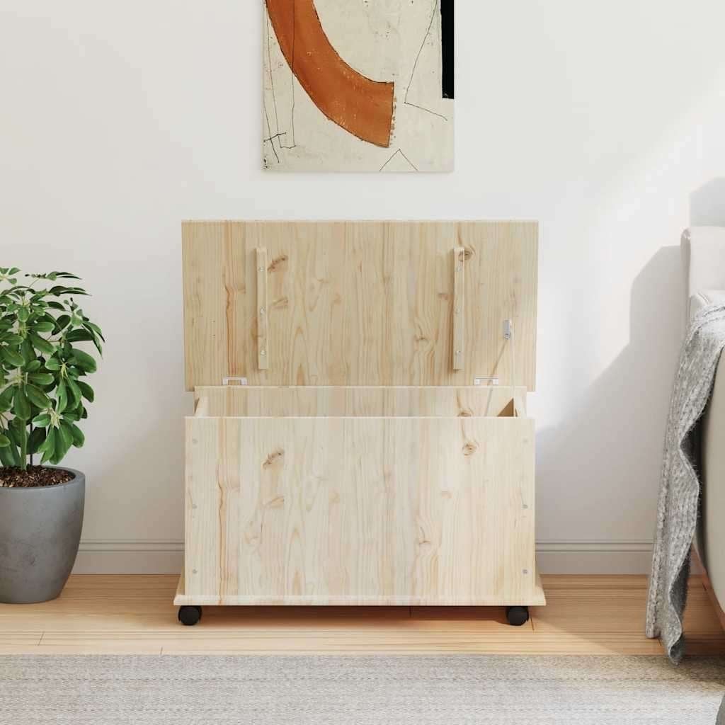 Opbergbox opbergkist hout met wielen GRATIS VERZONDEN!, 50 tot 100 cm, Verzenden, Nieuw, Nvt