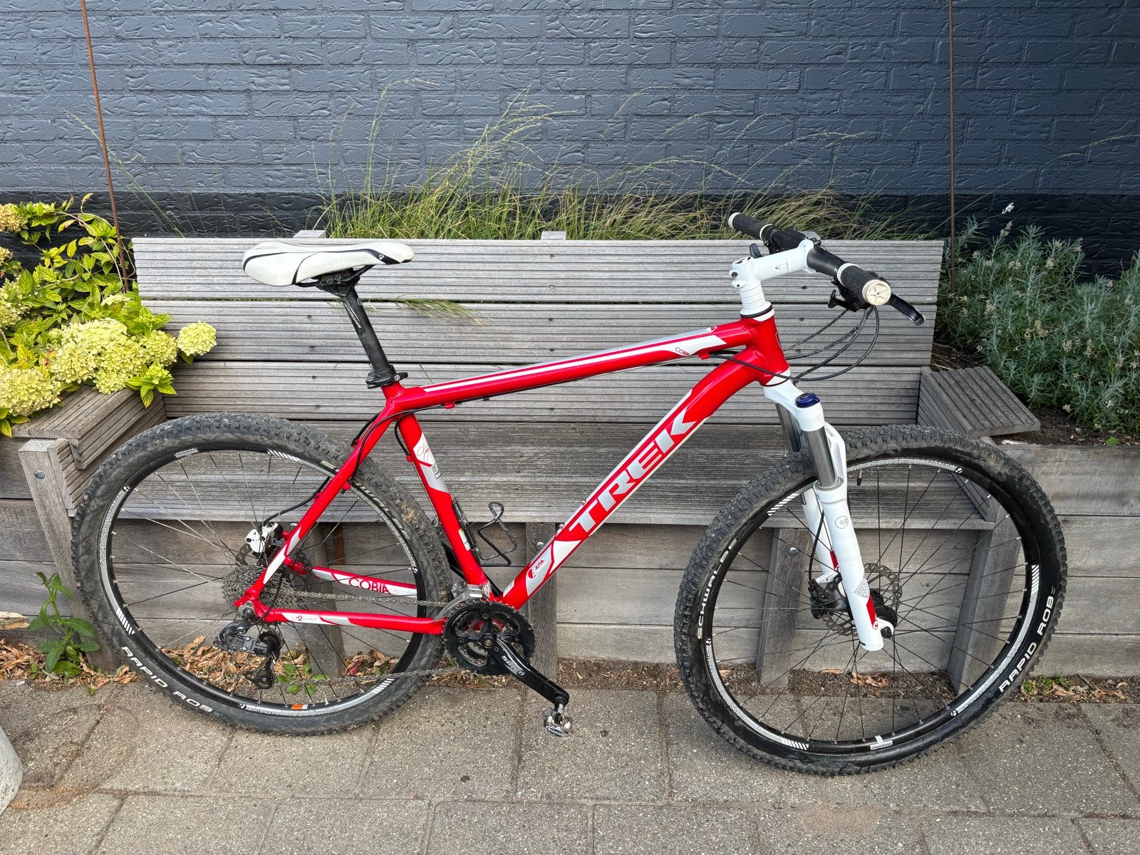 Trek Cobia 29er Mountainbike - Rood/Wit, 21 inch frame, Ophalen, Gebruikt, Hardtail, Heren