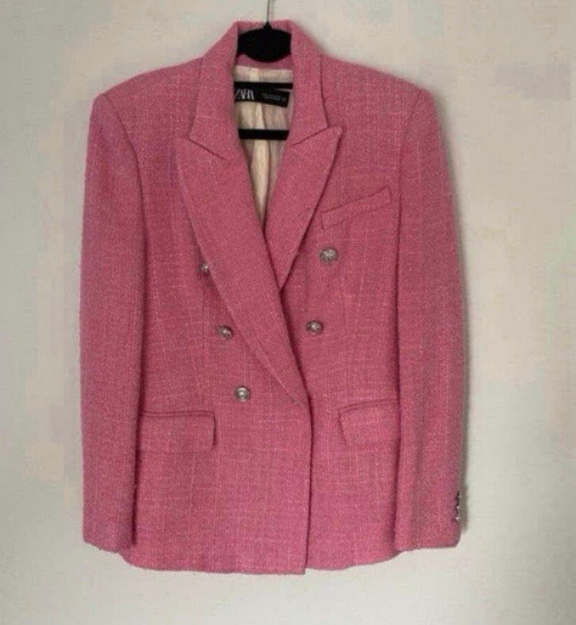 Blazer / colbert dames roze. Maat s, Verzenden, Zo goed als nieuw, Jasje, Roze