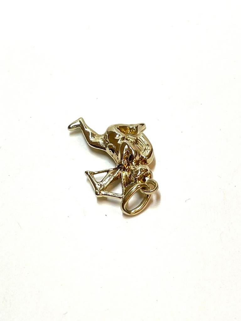 14k gouden boogschutter hanger, Overige voorstellingen, -, -, Ophalen of Verzenden