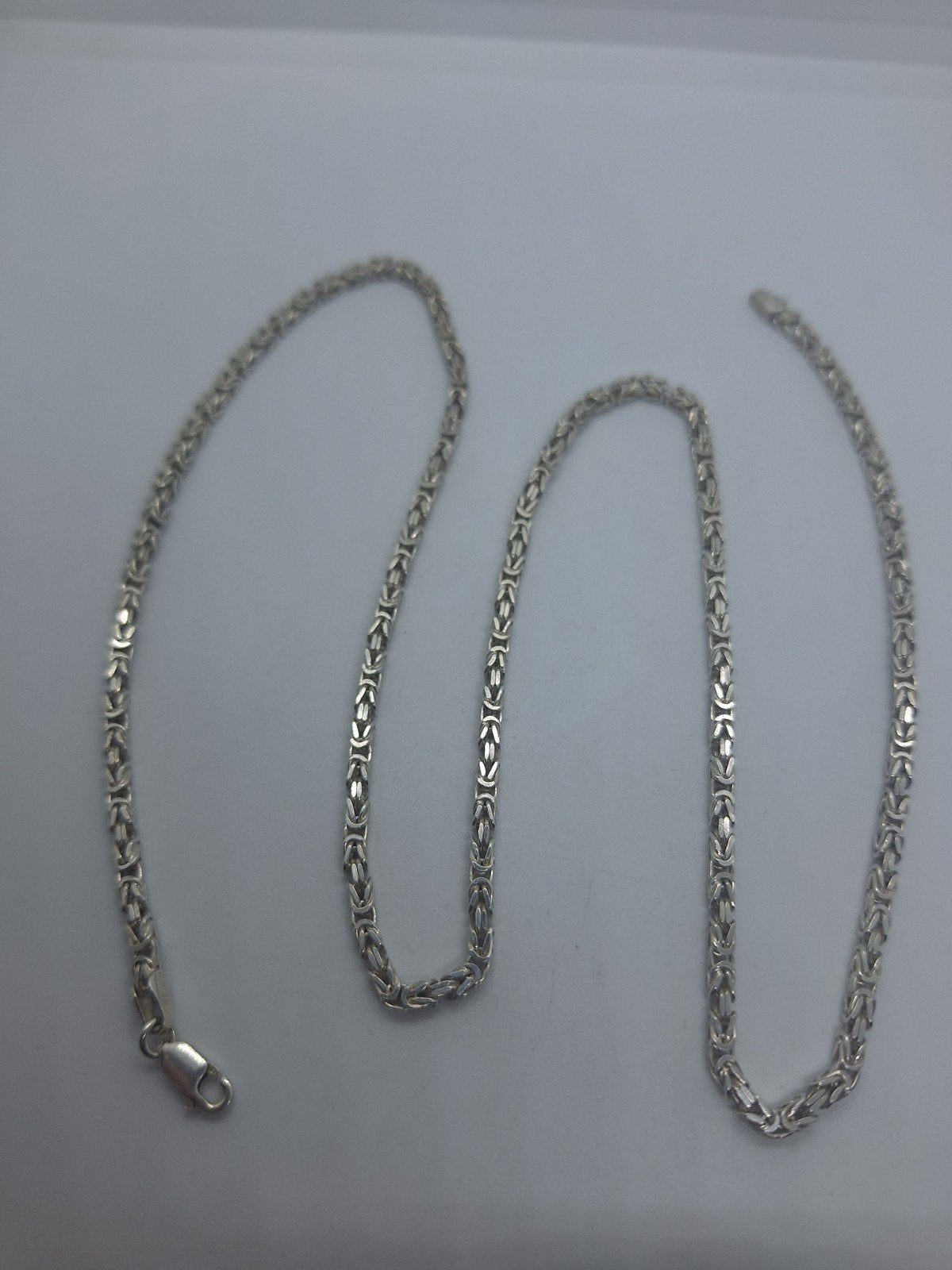 Massief Zilveren Koningsketting 925 - 2.7mm breed, 62cm, Ophalen of Verzenden, Gebruikt, Zilver, Zilver