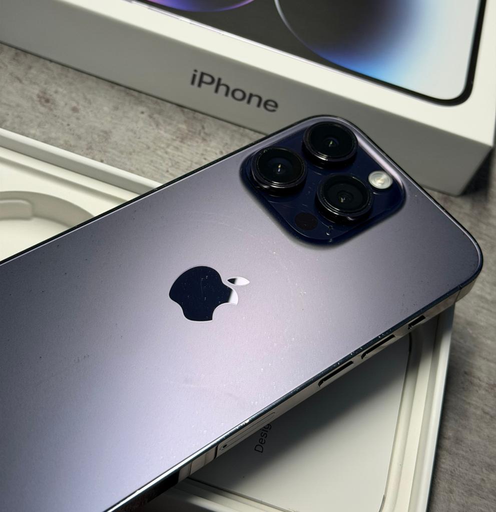  Apple iphone 14 Pro Deep Purple 256GB Batterij 100%, 256 GB, Apple, Paars, Ophalen of Verzenden