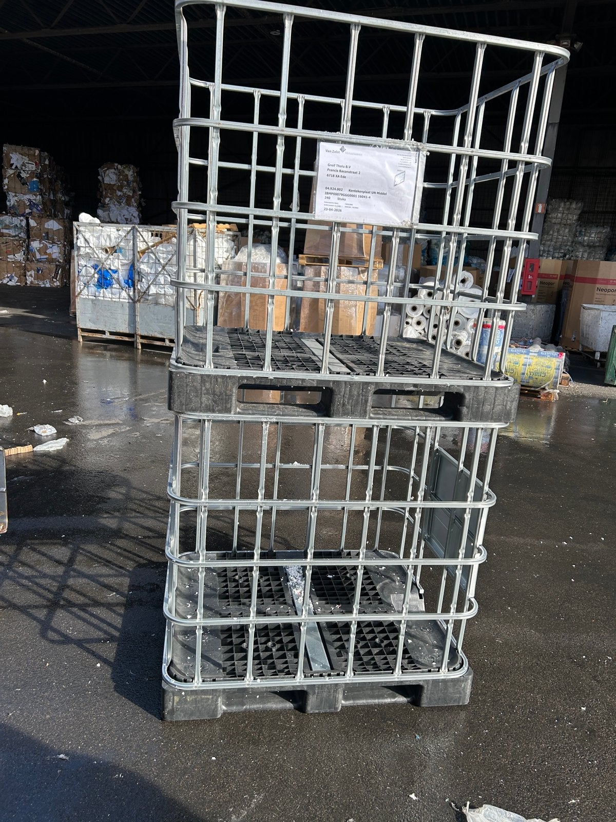 Ibc krat, Ophalen, Gebruikt, 100 cm of meer, 60 cm of meer