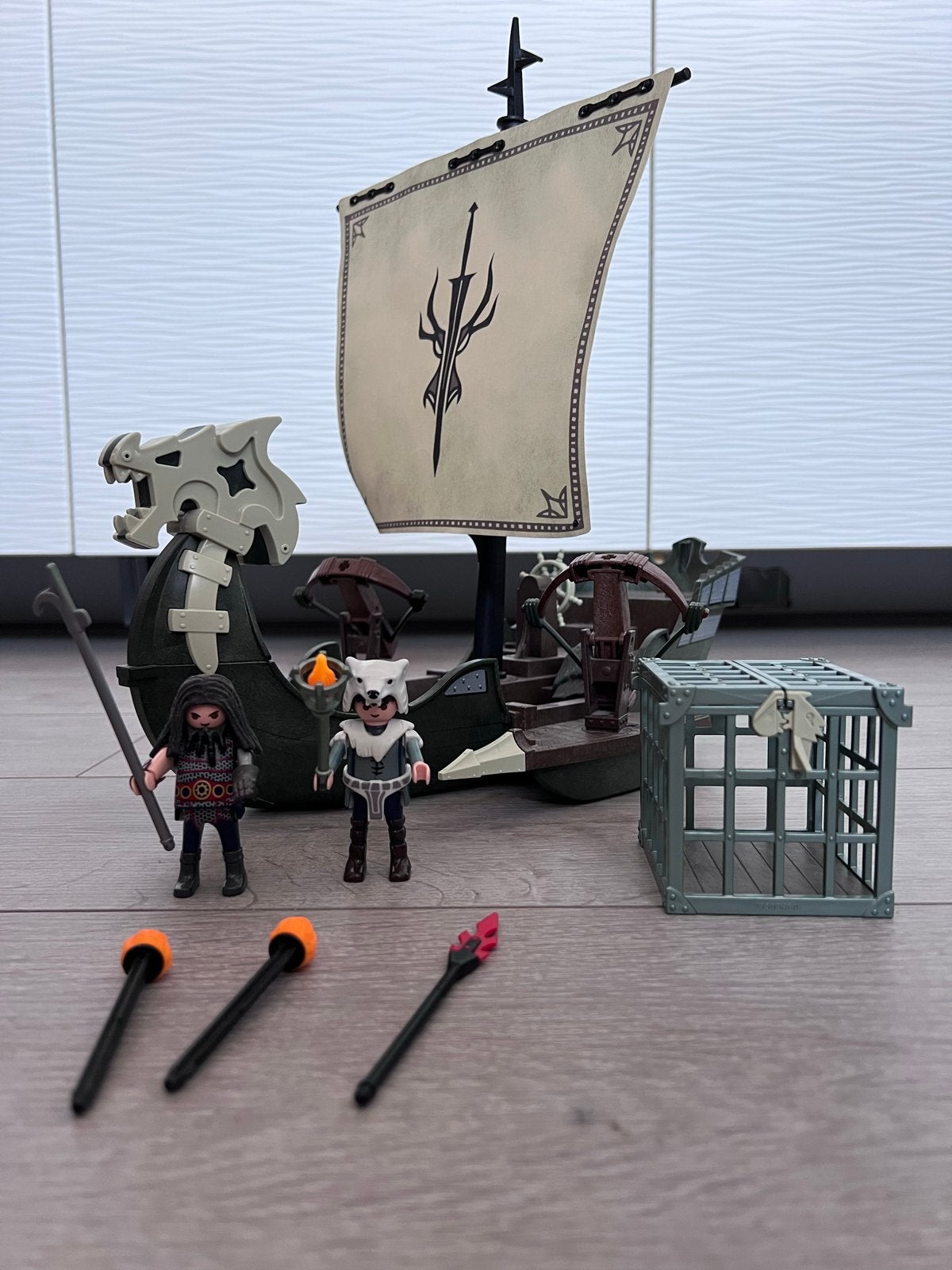 Playmobil Schip, Hoe Tem Je Een Draak, Ophalen of Verzenden, Zo goed als nieuw, Complete set