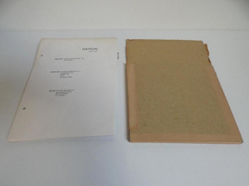 Te koop losbladig handboek van de Datsun 1200, Ophalen of Verzenden