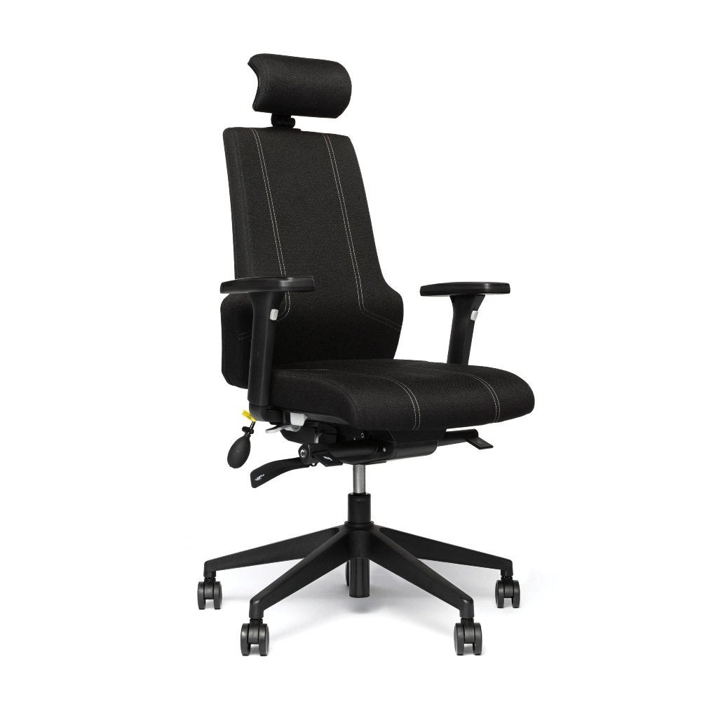 Bureaustoel Comfy Air incl. lendesteun pompje - NIEUW!!!, Ophalen of Verzenden, Ergonomisch, Nieuw, Zwart