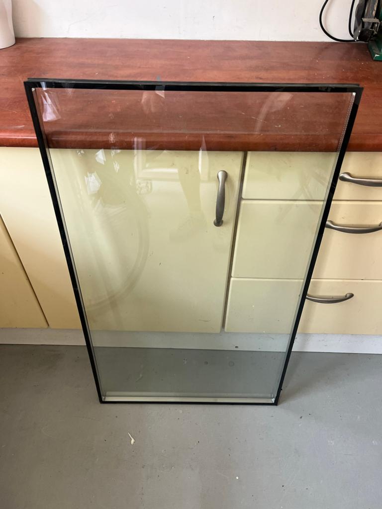 HR++ glas / glasplaat dubbelglas  nieuwstaat 104,5 x 61,2 cm, Ophalen, Zo goed als nieuw, Minder dan 80 cm, Glasplaat