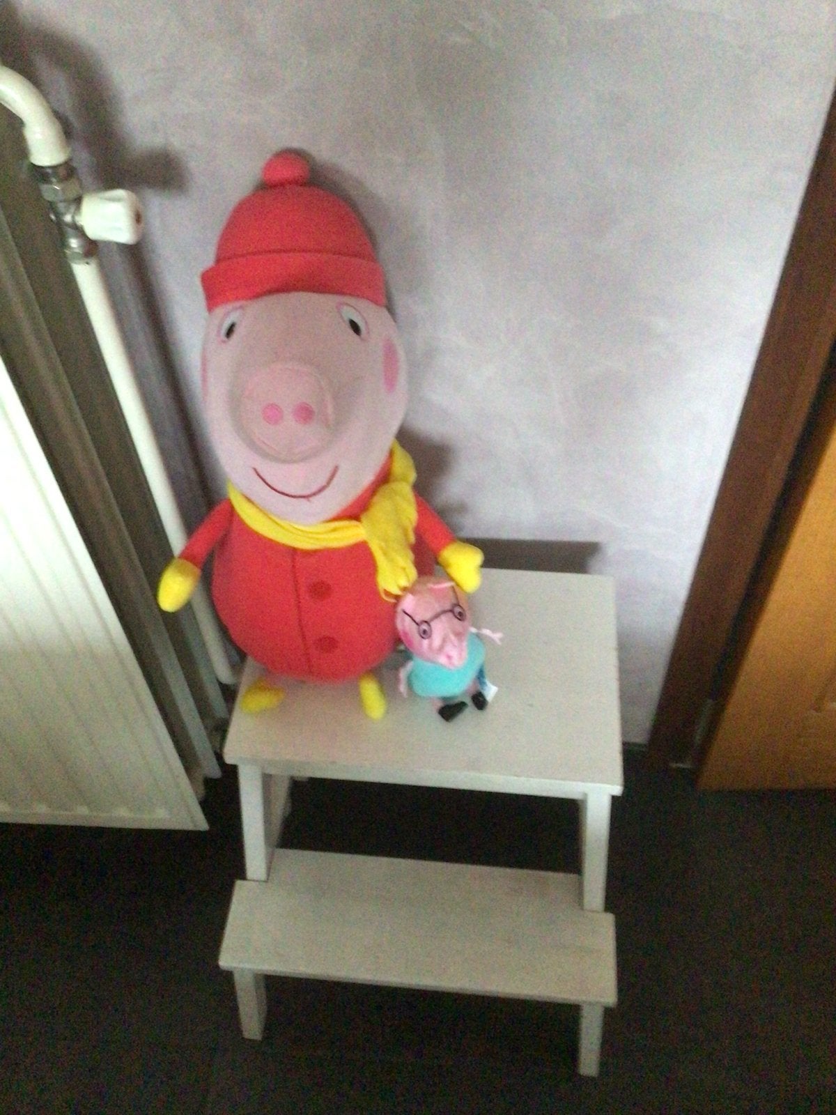 Peppa Pig knuffels: Grote Papa Big en kleine George, Kinderen en Baby's, Speelgoed | Knuffels en Pluche, Gebruikt, Overige merken