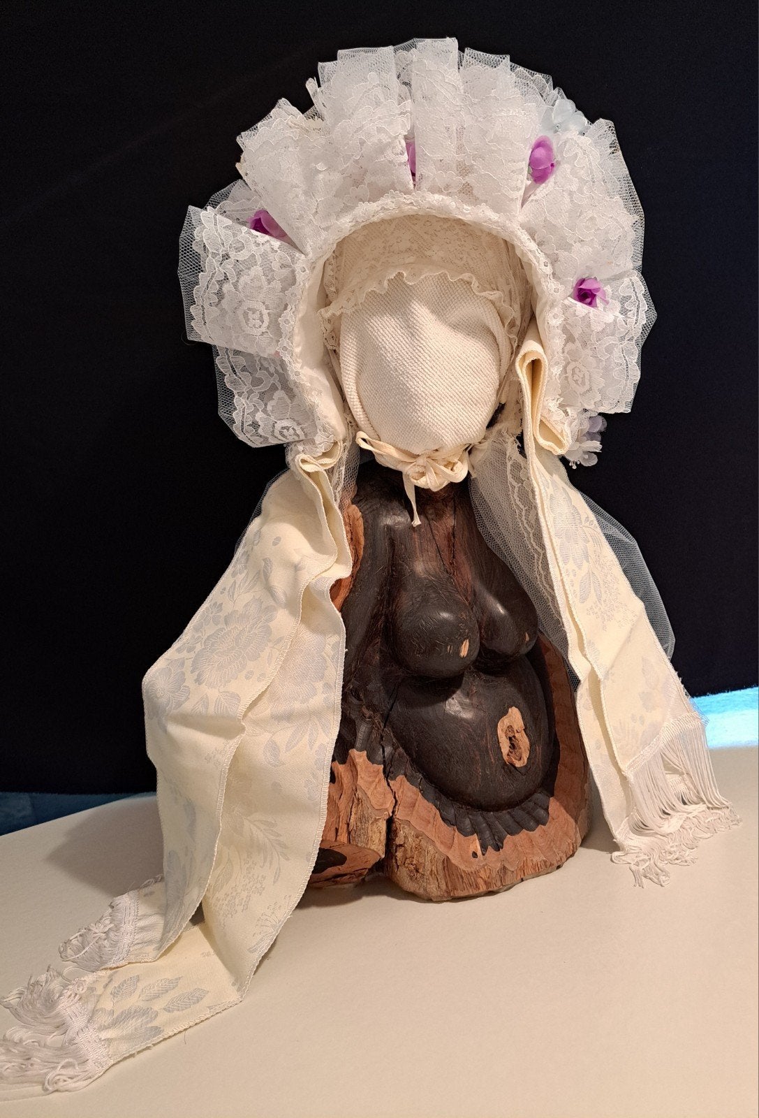 Boerenbruiloft Toer - Traditionele Bruidskleding, Ophalen of Verzenden, Zo goed als nieuw, Wit, Accessoires