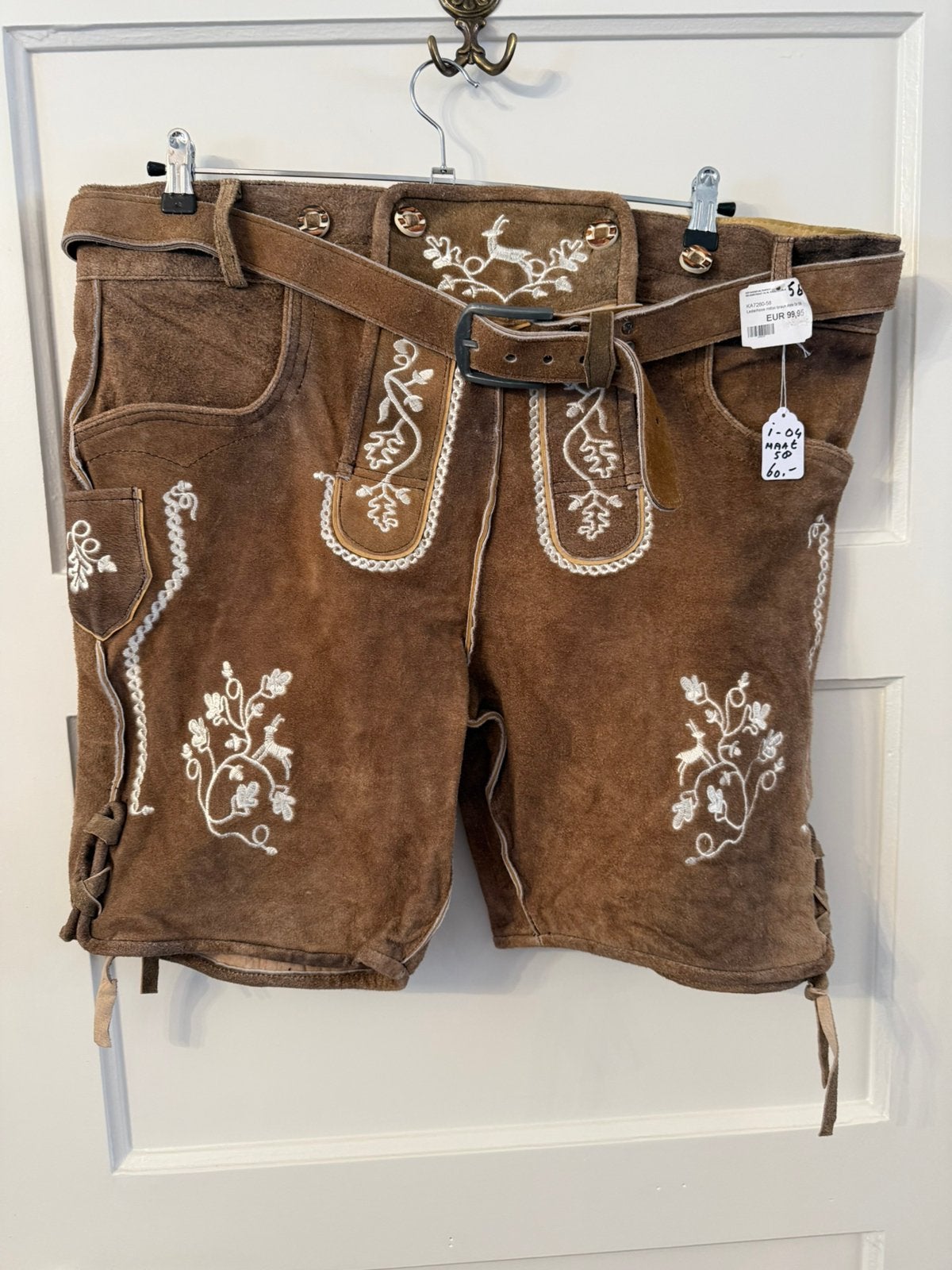 Nieuwe tiroler lederhose maat 58 van carnavalsweert, Ophalen of Verzenden, Zo goed als nieuw, Maat 56/58 (XL)