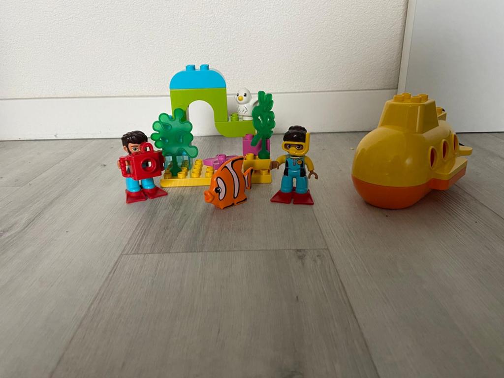 Onderzeeër met duikers van Duplo, Ophalen of Verzenden, Gebruikt, Duplo