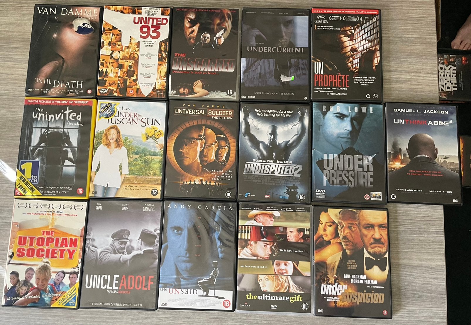 Films U (16x), Cd's en Dvd's, Alle leeftijden, Ophalen of Verzenden, Zo goed als nieuw