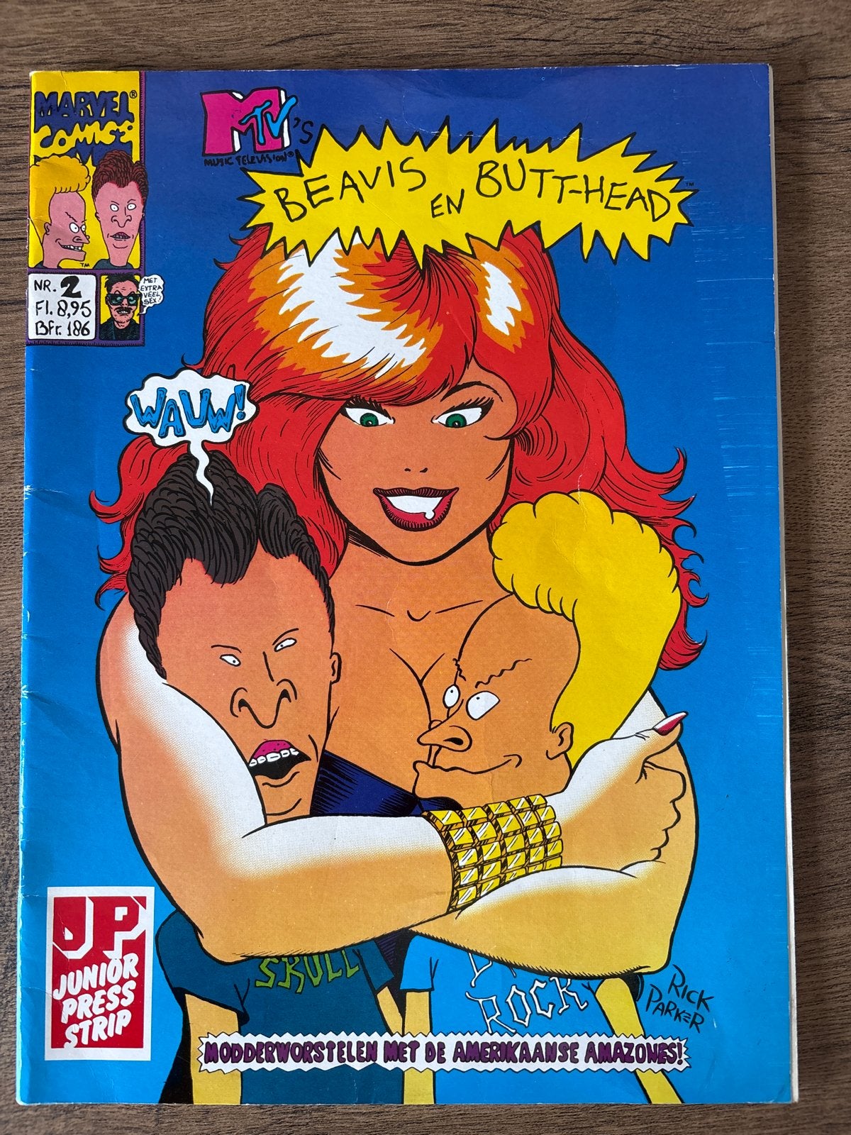 Beavis en Butt-Head Stripboek - Modderworstelen, Eén stripboek, Ophalen of Verzenden, Gelezen