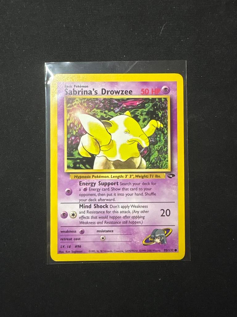 Sabrina's Drowzee Pokémon Kaart (Gym Heroes 95/132), Ophalen of Verzenden, Zo goed als nieuw, Losse kaart