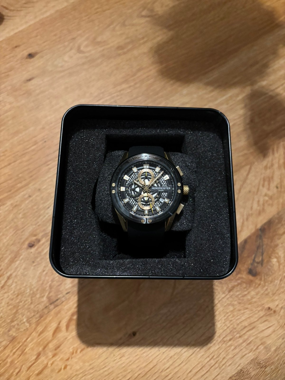 Aeromeister mundo AM6105 Chrono, Staal, Polshorloge, Nieuw, Kunststof