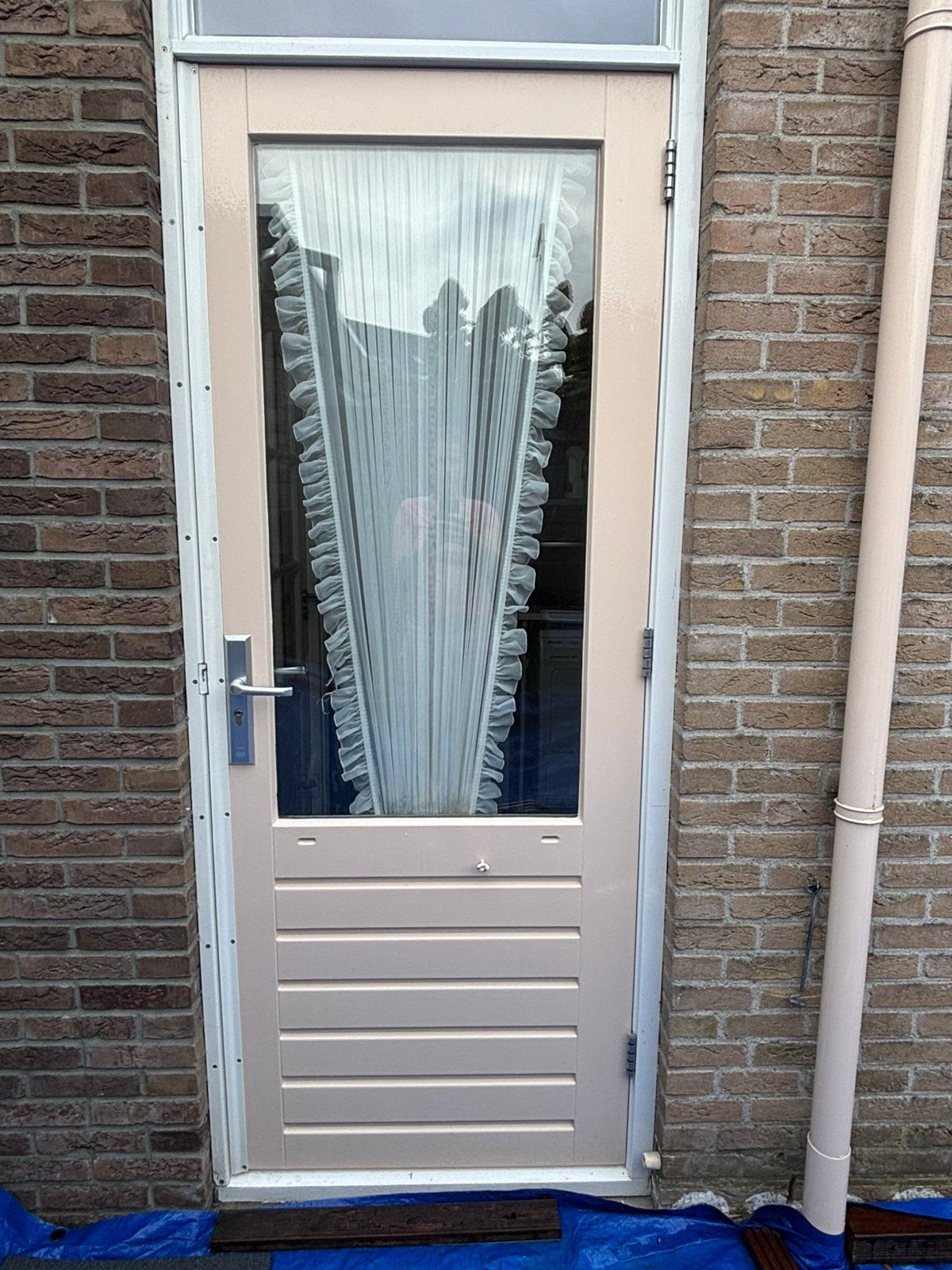 Merbau schuurdeur (83x211), Ophalen, Gebruikt, 80 tot 100 cm, 200 tot 215 cm