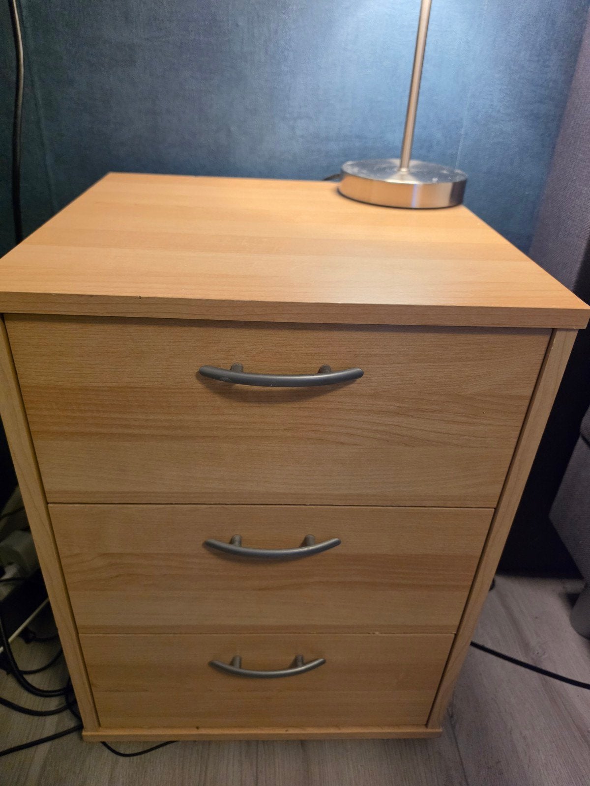 Nachtkastjes met 3 lades (2 stuks), Huis en Inrichting, Ophalen, Gebruikt