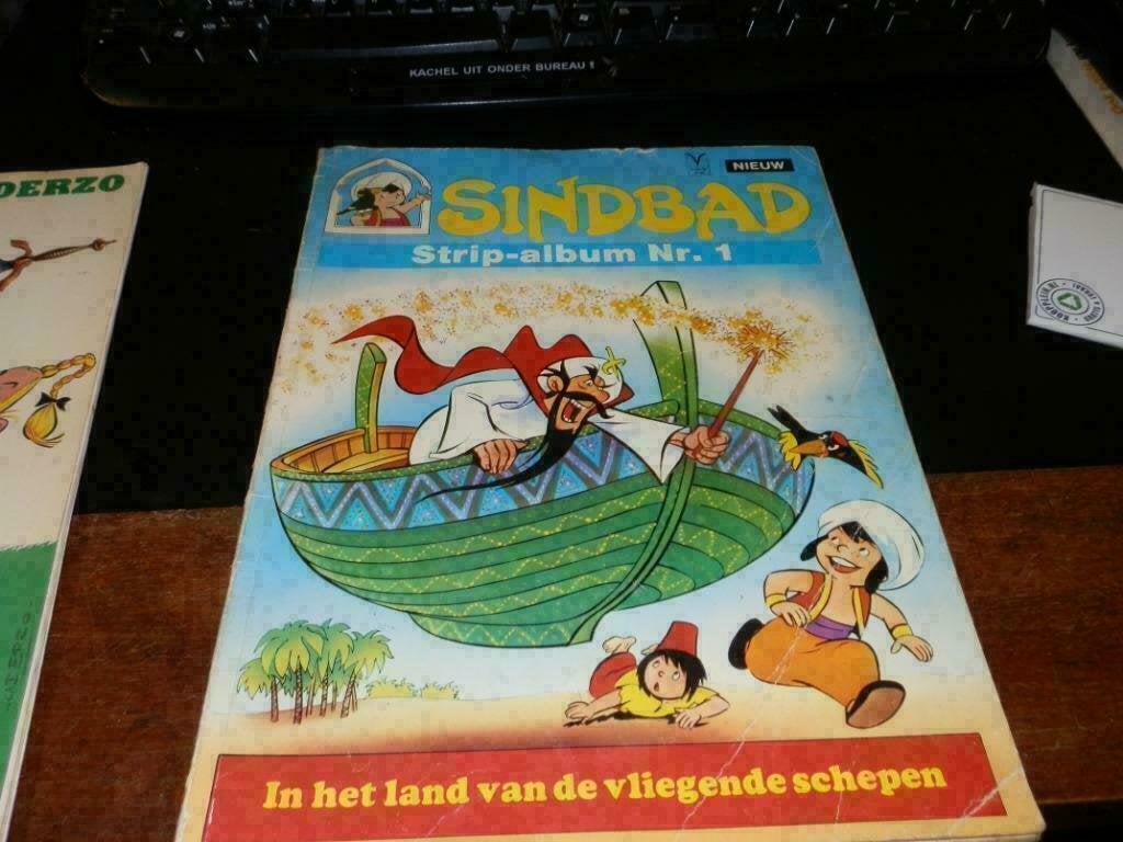 Sinbad srip-album nr 1 pandjeshuis harlingen Friesland, Boeken, Eén stripboek, Ophalen of Verzenden, Gelezen