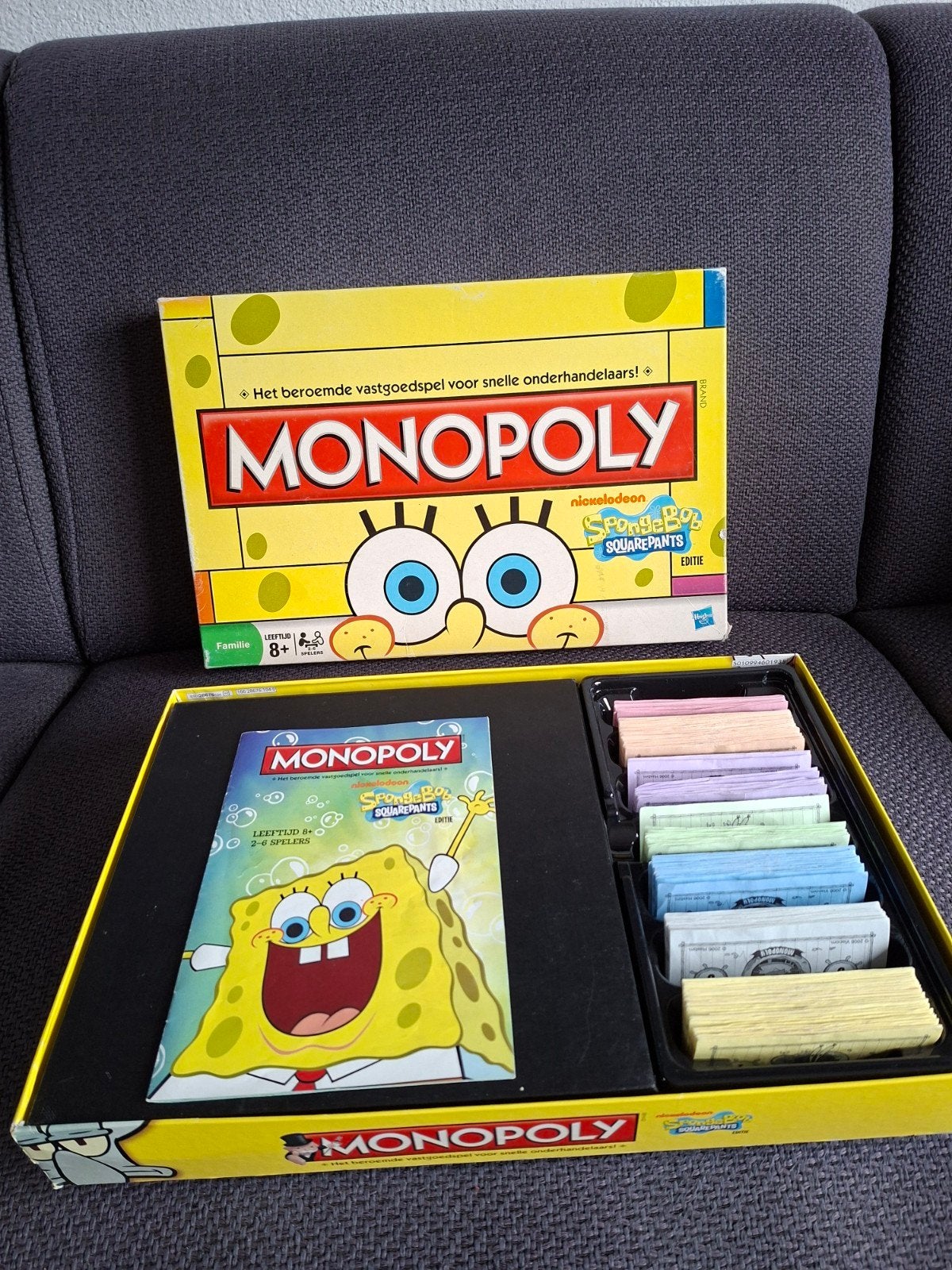 Monopoly SpongeBob SquarePants Editie - Compleet, Drie of vier spelers, Ophalen, Zo goed als nieuw, Hasbro