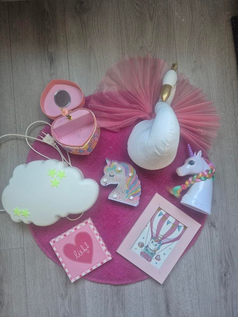 Decoratie Set - Meisjeskamer, Ophalen of Verzenden, Zo goed als nieuw, Wanddecoratie