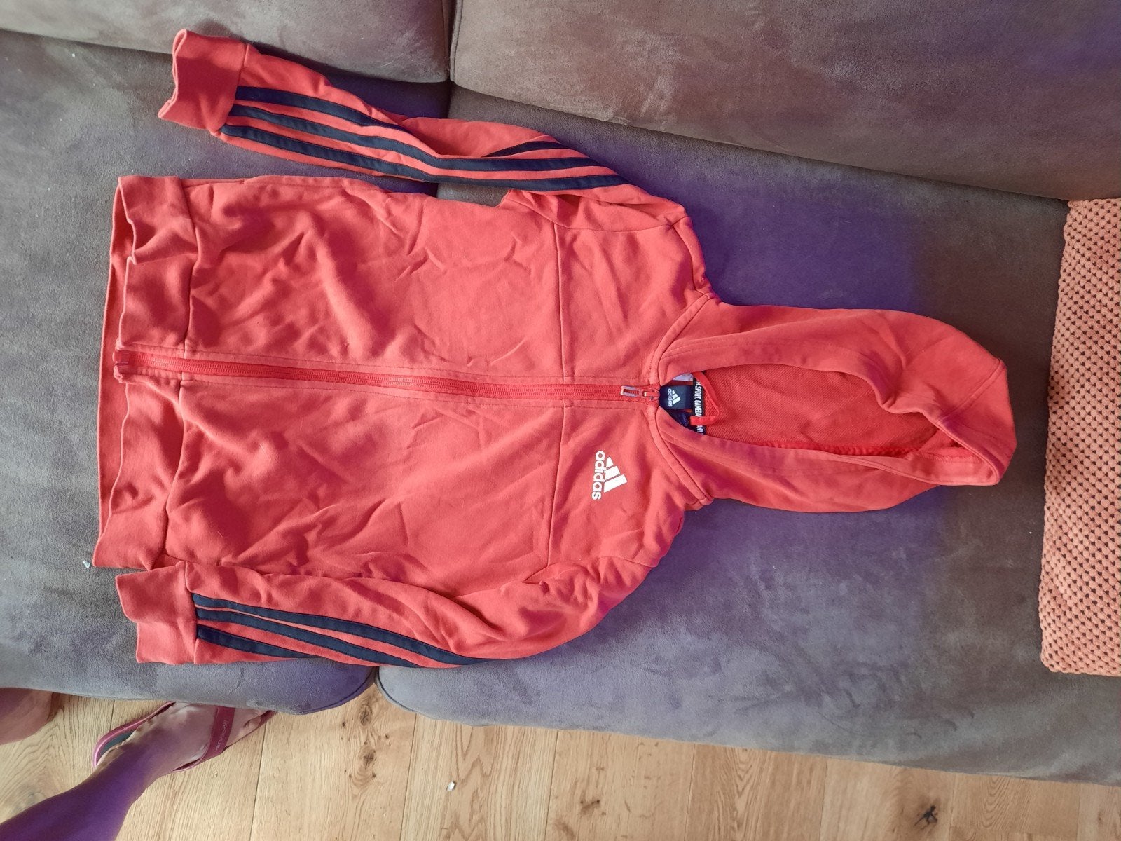 Adidas trainingsjack maat 128, Adidas, Gebruikt, Jongen of Meisje, Sport- of Zwemkleding
