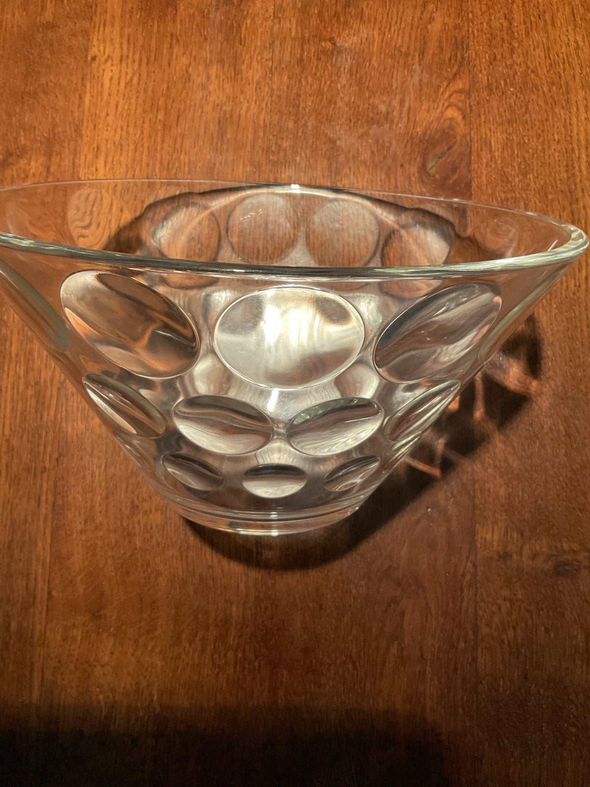 Glazen schaal met bubbelpatroon, Ophalen of Verzenden