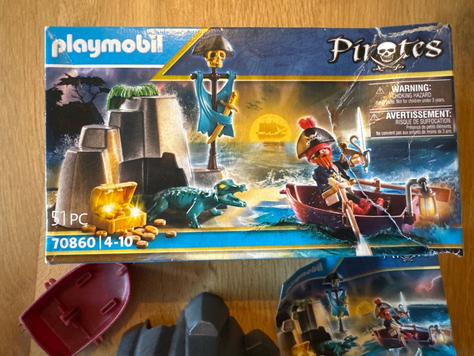 Playmobil Pirates 70860: Schipbreukeling met Vlot, Pirates, Complete set, Ophalen of Verzenden, Zo goed als nieuw