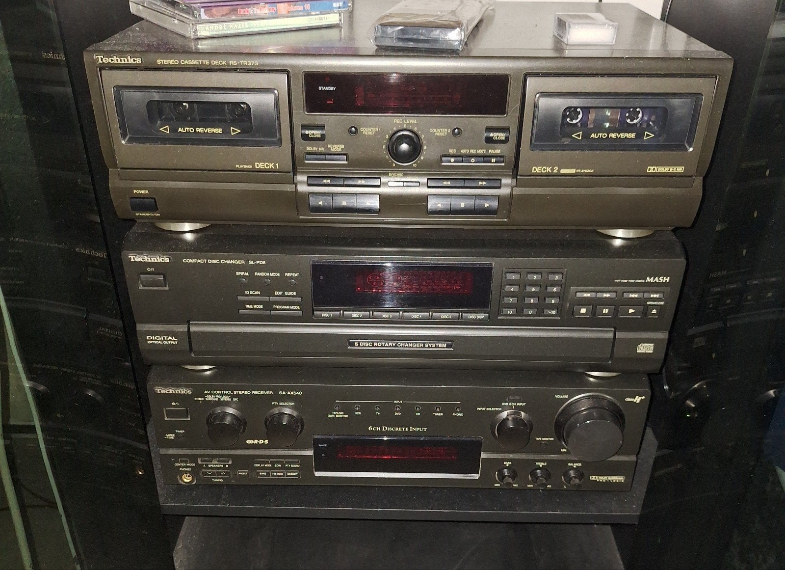 Technics Stereo Set: Cassettedeck, CD-speler & Receiver, Gebruikt, Losse componenten, Cassettedeck, Ophalen
