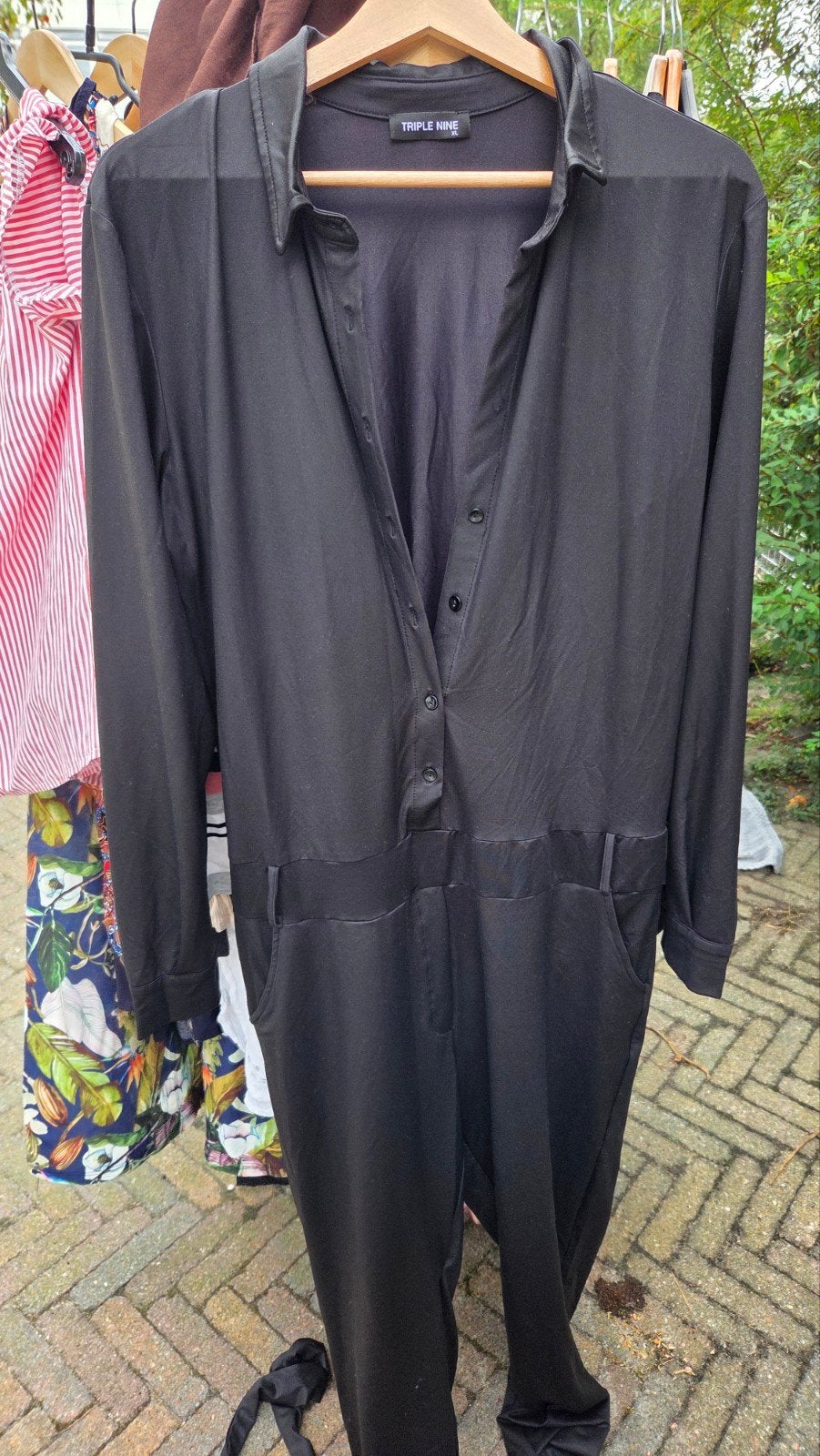 Zwarte jumpsuit van Triple Nine, maat M, Maat 38/40 (M), Triple Nine, Zwart, Ophalen of Verzenden