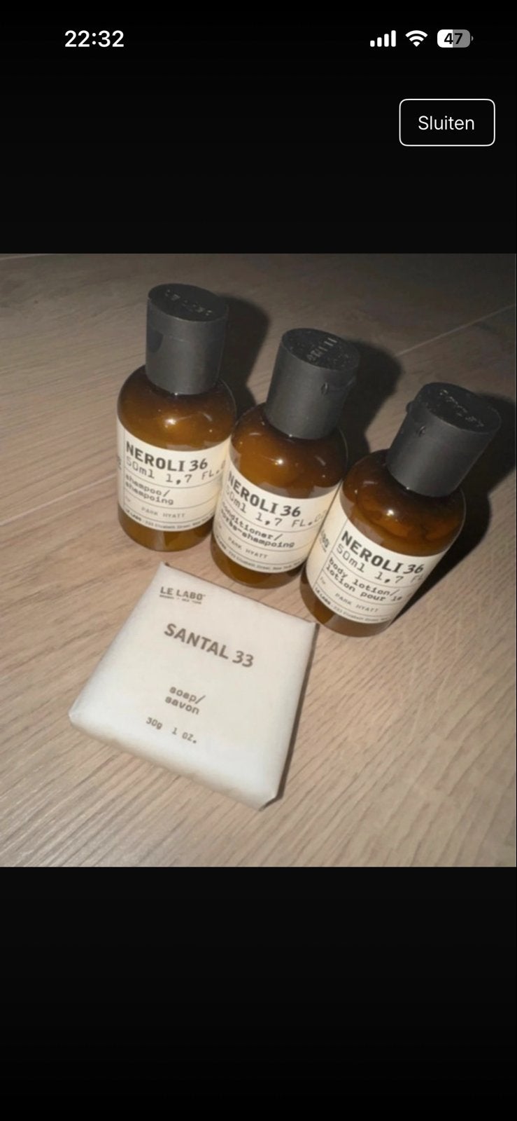 Le Labo Neroli 36 & Santal 33 Reisformaat Set, Ophalen of Verzenden, Nieuw, Bad & Douche