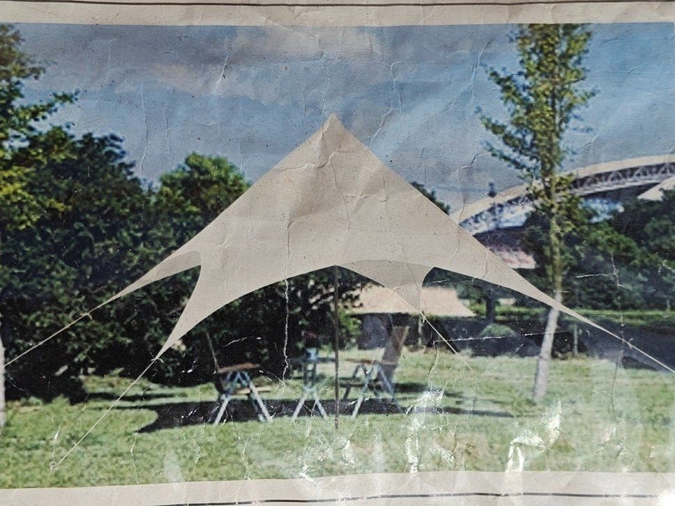 Loungetent Patrick 4x4x3.3 meter - Ecru, Tuin en Terras, Ophalen, Overige typen, Nieuw, 2 meter of meer