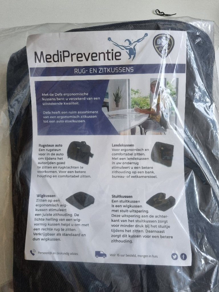 DEFA ergonomisch rug/lendekussen, NIEUW, Ophalen of Verzenden, Nieuw, Overige typen