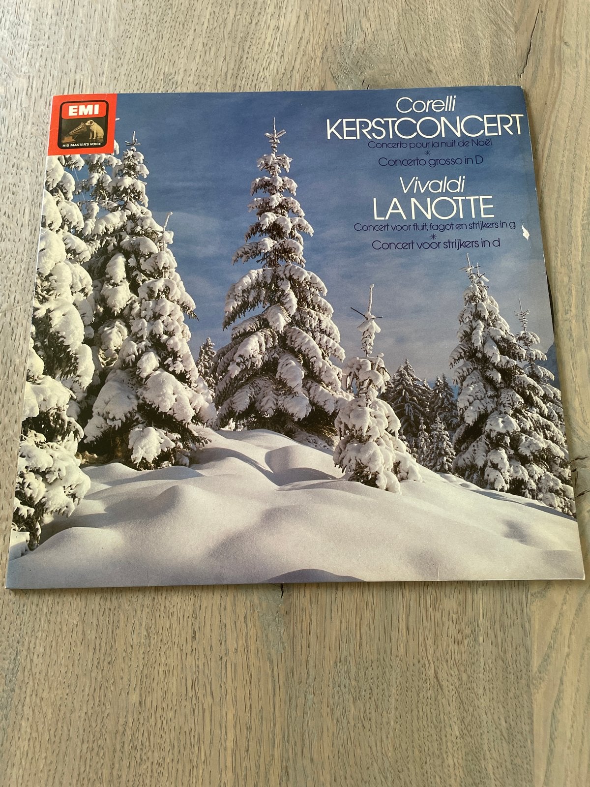 Corelli Kerstconcert / Vivaldi La Notte LP - Klassiek, Cd's en Dvd's, LP, Gebruikt, Ophalen of Verzenden, Vivaldi