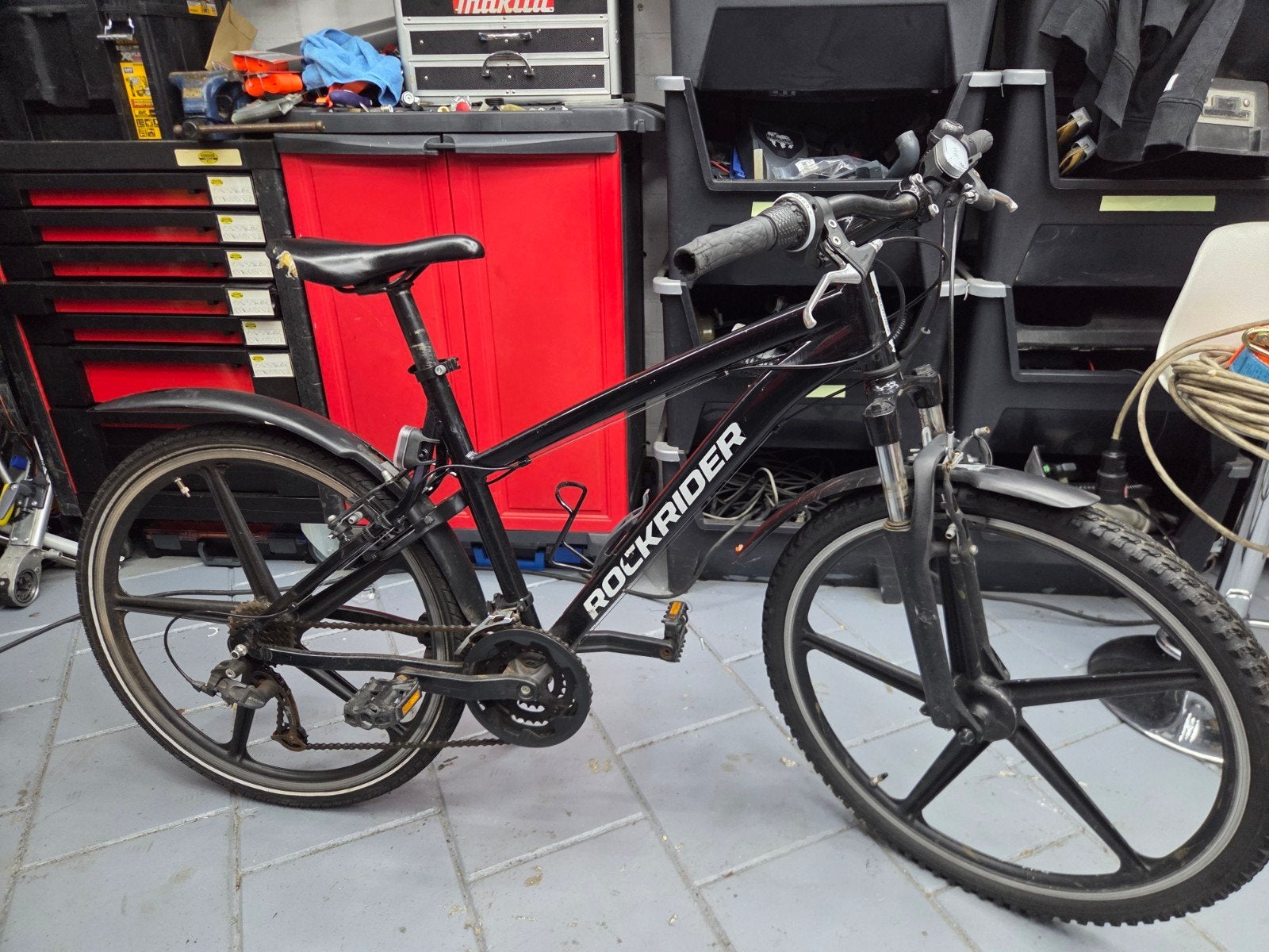 Rockrider mountainbike  met sterwielen, Fietsen en Brommers, Gebruikt, Hardtail, 45 tot 49 cm, Ophalen