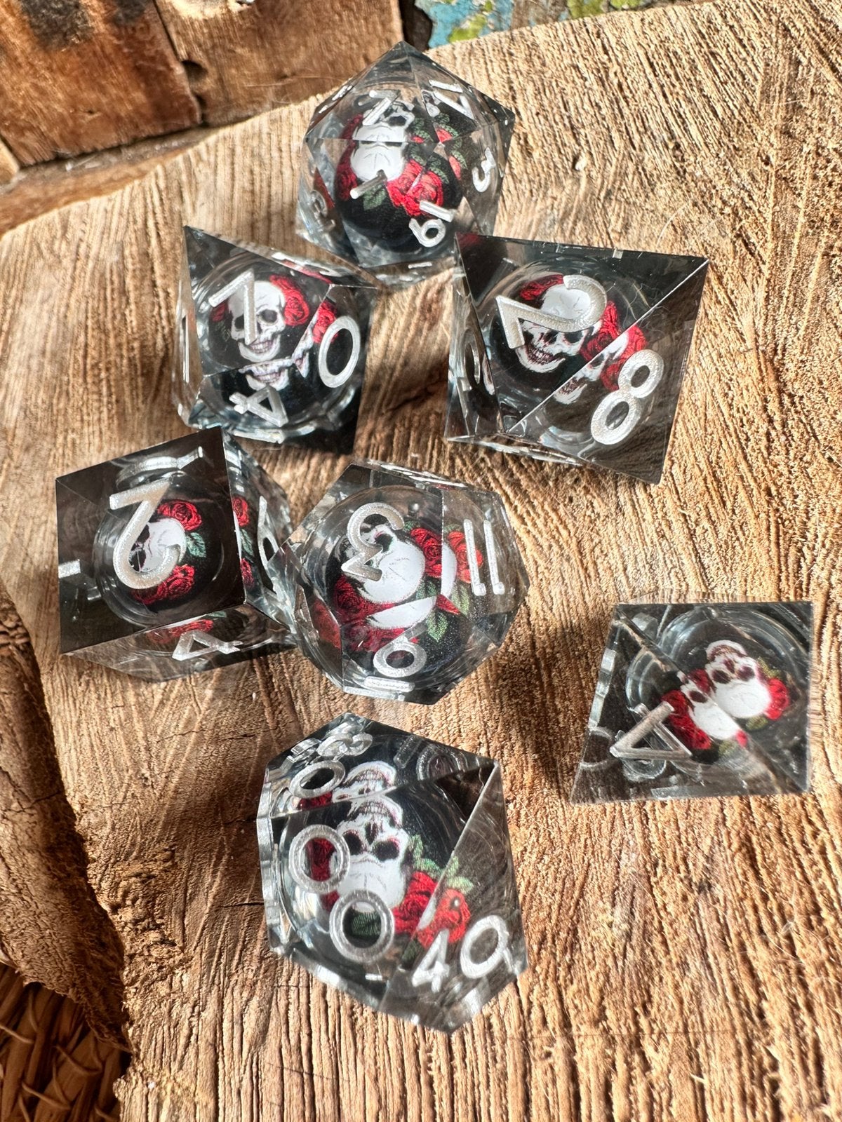 DND dice / Skull / Doodshoofd / D&D / RPG / nieuw, Ophalen of Verzenden, Nieuw