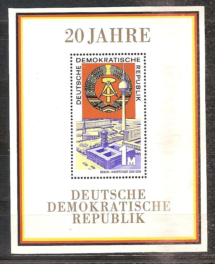 DDR blok 28 pf, Ophalen of Verzenden, DDR, Postfris