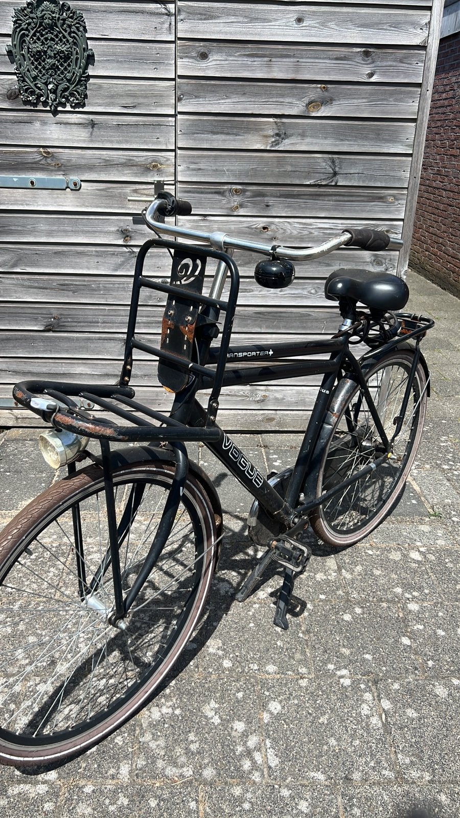 Heren fiets, met versnellingen., Overige merken, Terugtraprem, Gebruikt, Versnellingen