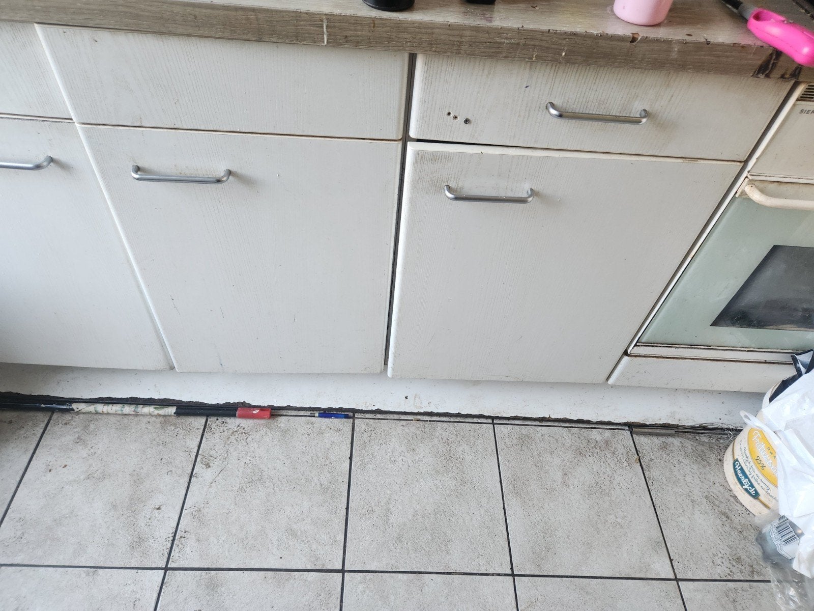parallelle  -vormige keuken demonteren en meenemen voor klei, Ophalen, Gebruikt, Wit, Enkelwandige keuken