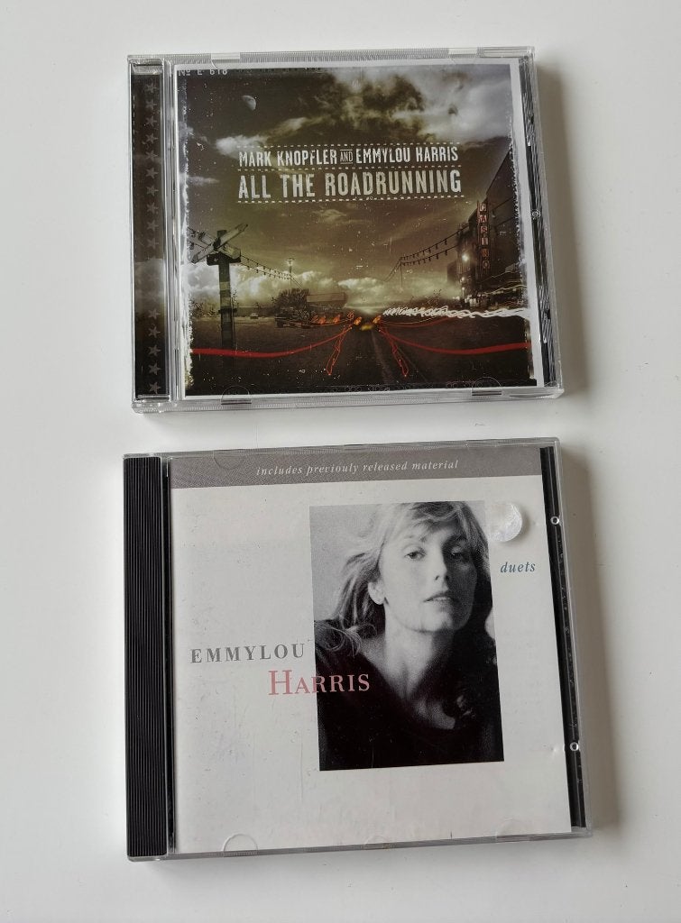 2 x Emmylou Harris CD's - All The Roadrunning & Duets, Ophalen of Verzenden, Gebruikt, Album