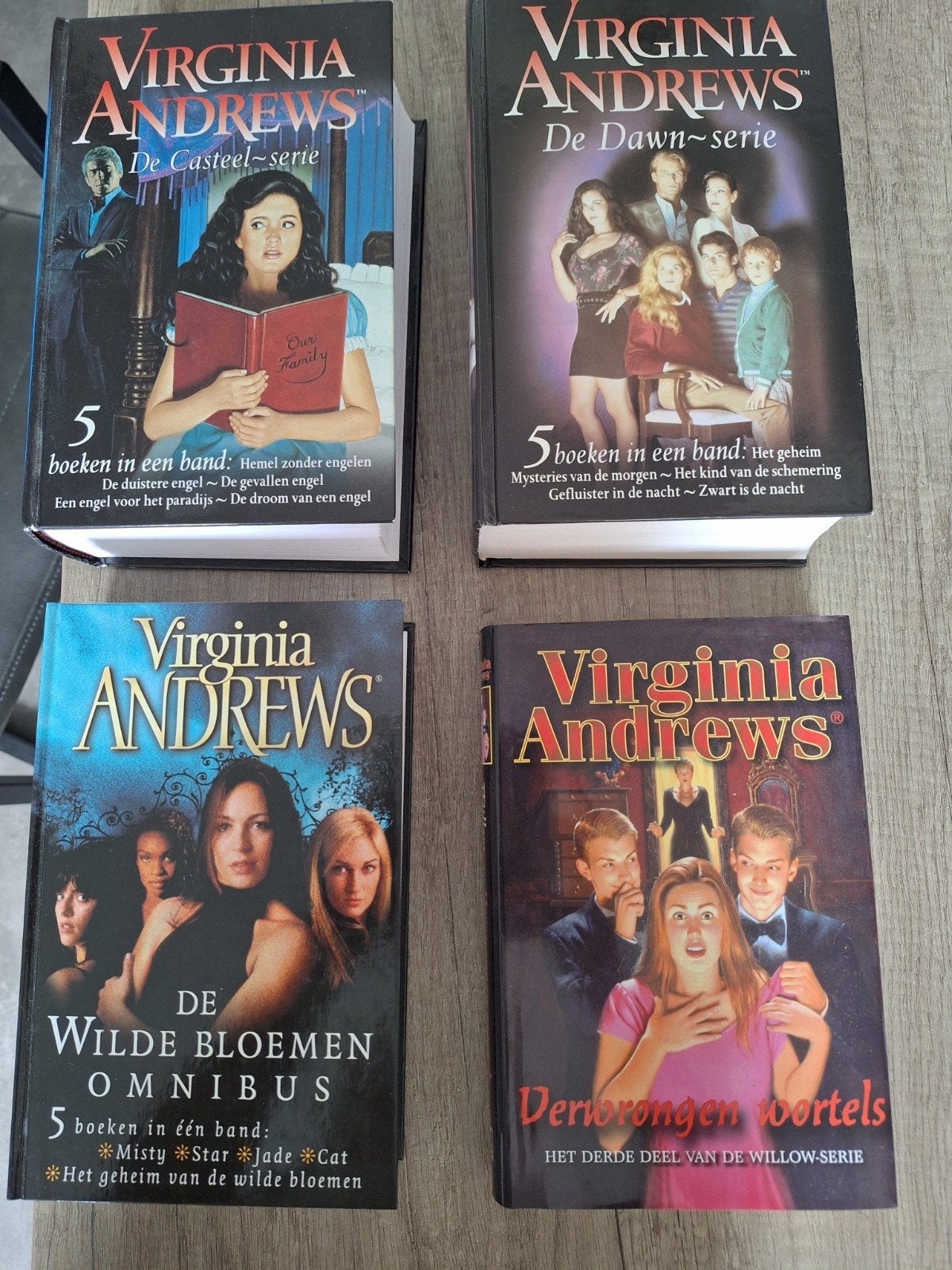 Virginia Andrews Boeken - De Casteel, Dawn, Wilde Bloemen, Ophalen, Gelezen, Virginia Andrews, Nederland