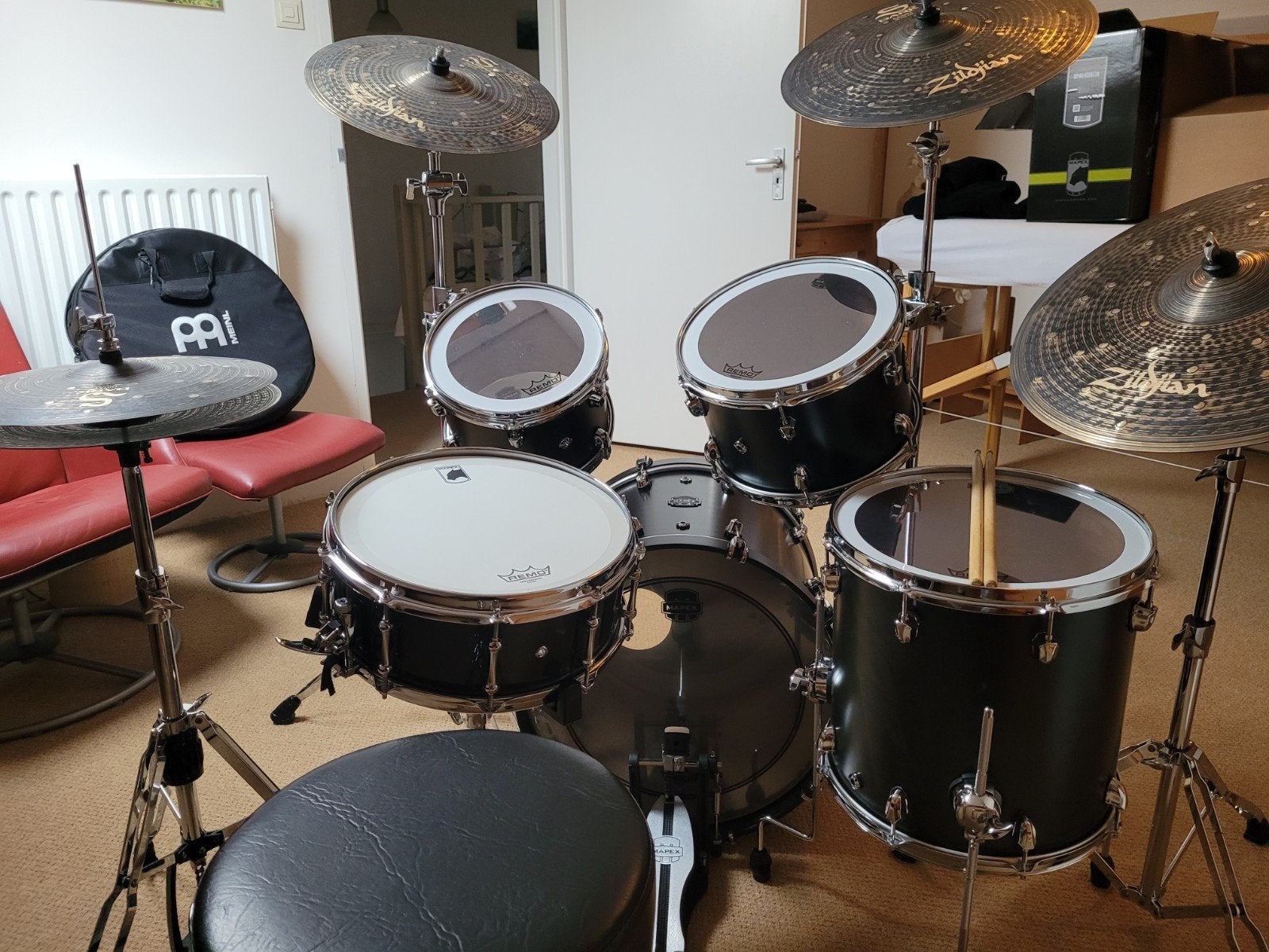 Mapex Saturn Satin Black, Ophalen, Zo goed als nieuw, Overige merken