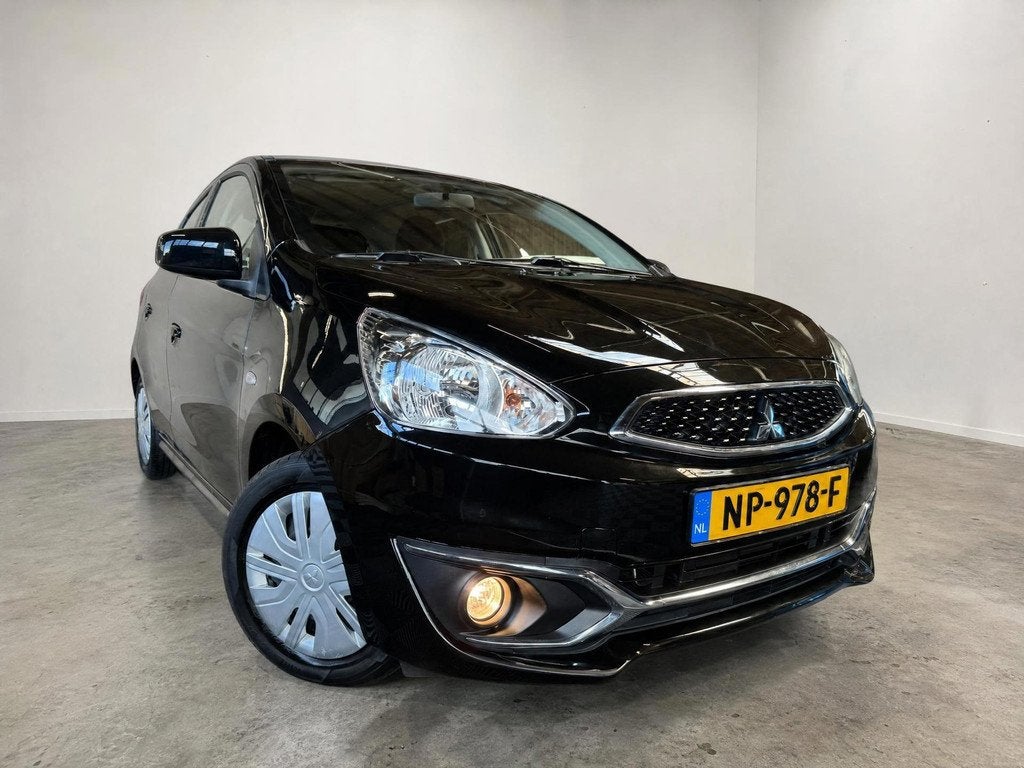 Mitsubishi Space Star 1.0 Cool+|1E EIG.|LAGE KM|NAP|AIRCO|EL, Voorwielaandrijving, Stof, Gebruikt, Zwart