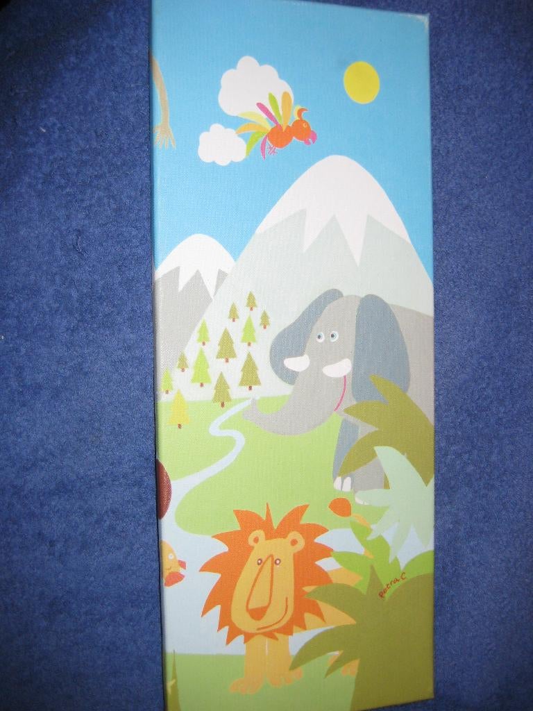 Bild met olifant en leeuw (147), Ophalen of Verzenden, Zo goed als nieuw, Decoratieobject