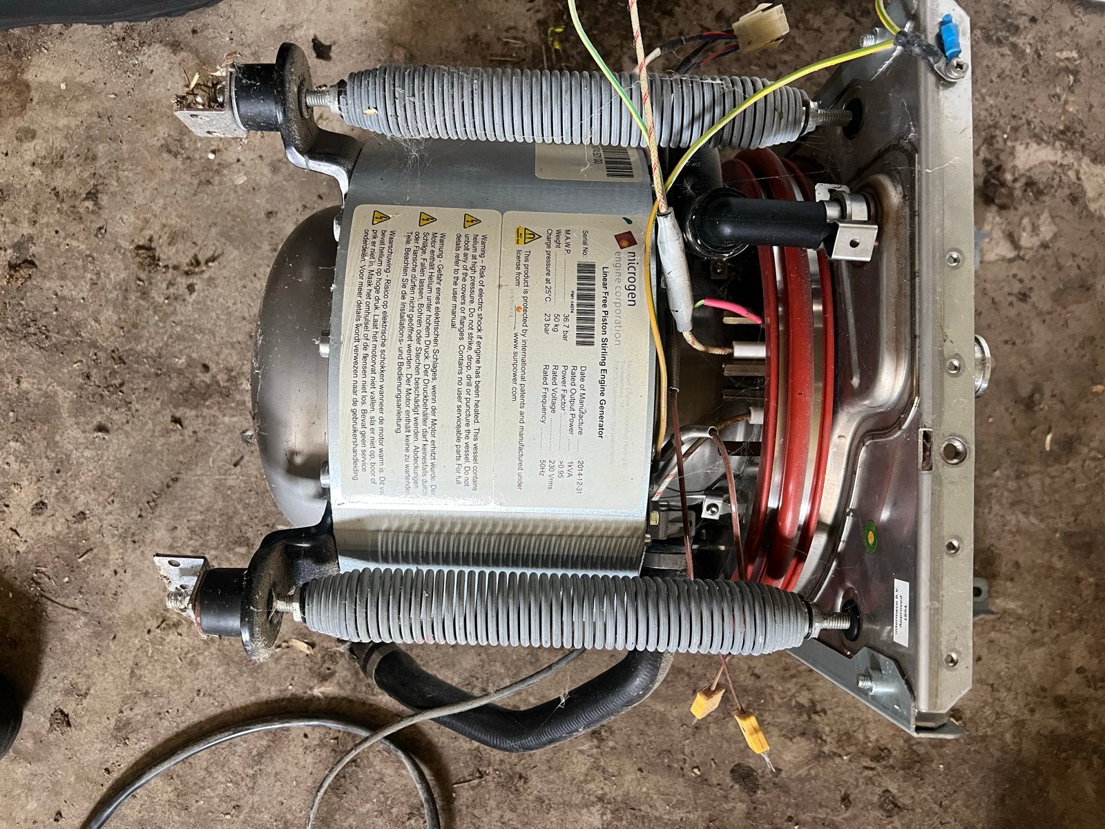 Microgen Lineaire Stirling Motor Generator - Gebruikt, Ophalen of Verzenden, Gebruikt
