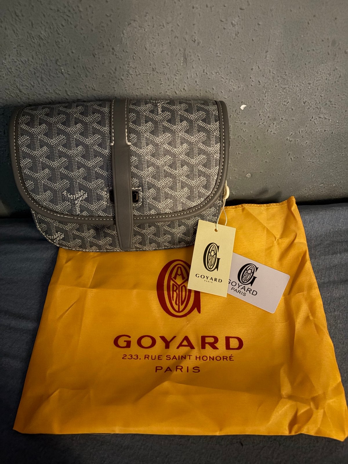 Goyard Schoudertasje Grijs - Nieuw met labels, Verzenden, Nieuw, Grijs, Schoudertasje